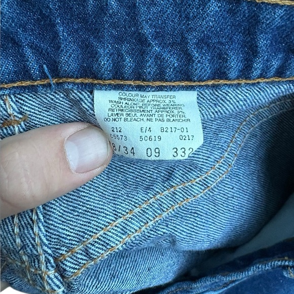 VTG Levi’s 619 Orange Tab Indigo Wash High Waist Straight Leg 36x31 - Picture 5 of 9